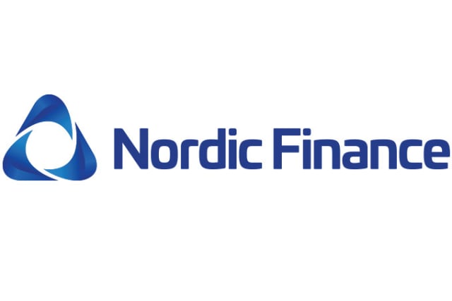Finanseria din fasadskylt med Nordic finance